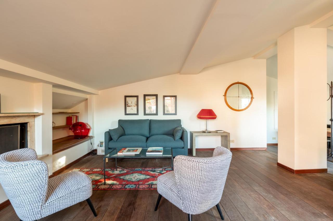 Bright And Comfy Terraced Apartment In Trastevere 로마 외부 사진